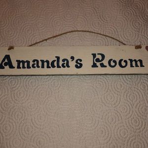 Hand painted Wooden Sign